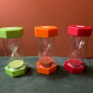 Set of 3, 5, and 10 minute sand timers